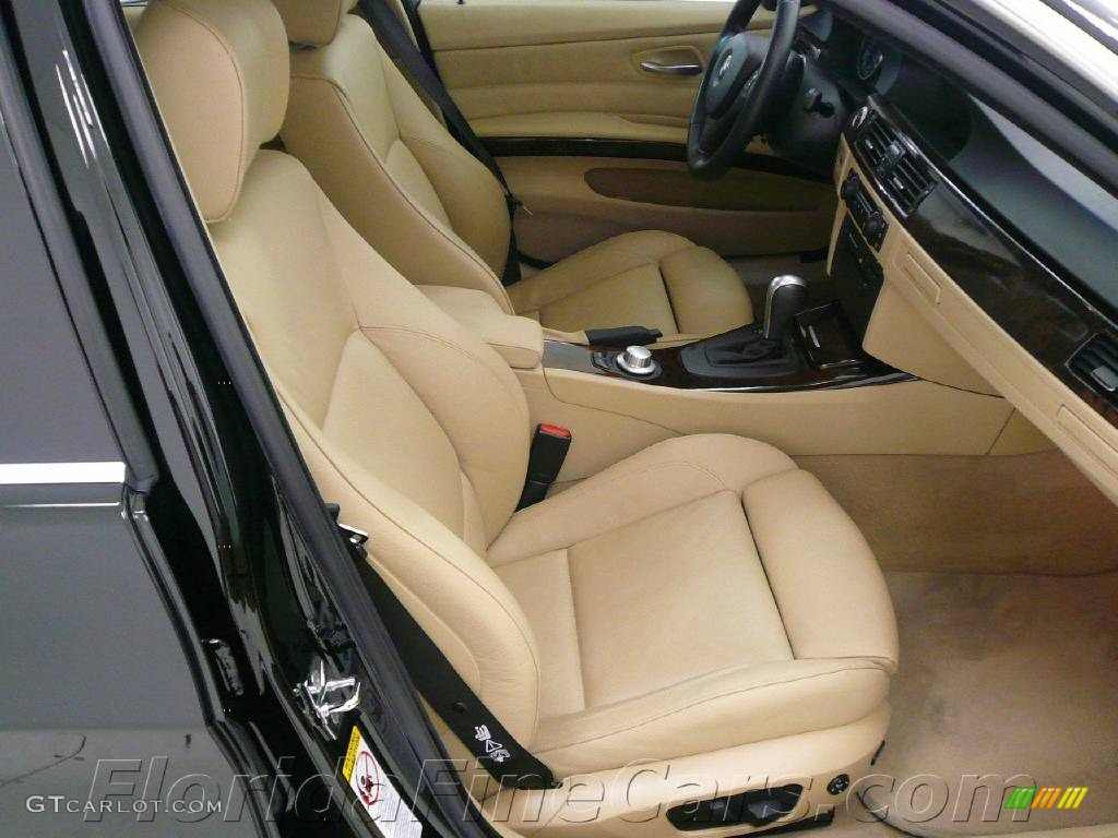 2006 3 Series 330i Sedan - Jet Black / Beige photo #13