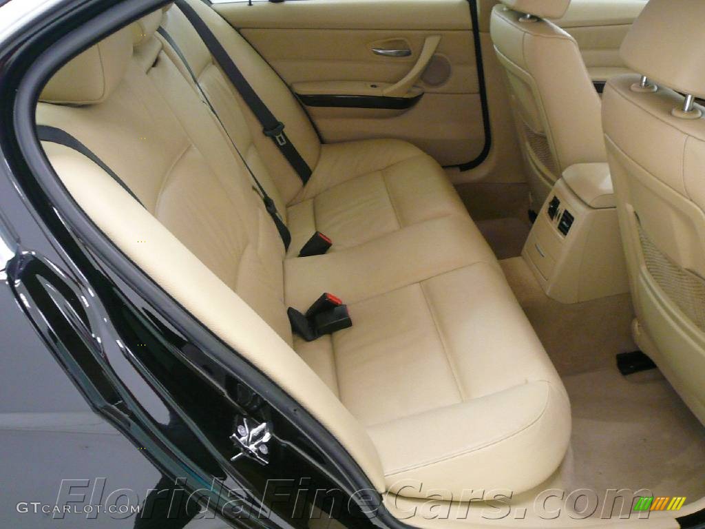2006 3 Series 330i Sedan - Jet Black / Beige photo #14
