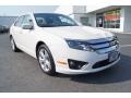 2012 White Suede Ford Fusion SE  photo #2