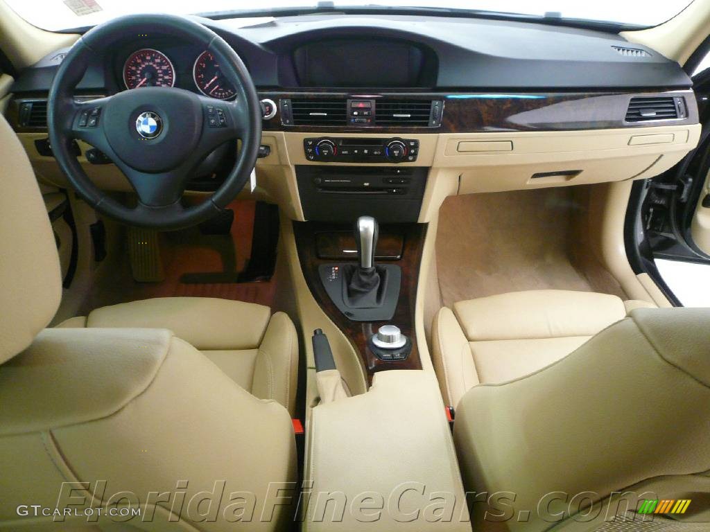 2006 3 Series 330i Sedan - Jet Black / Beige photo #16