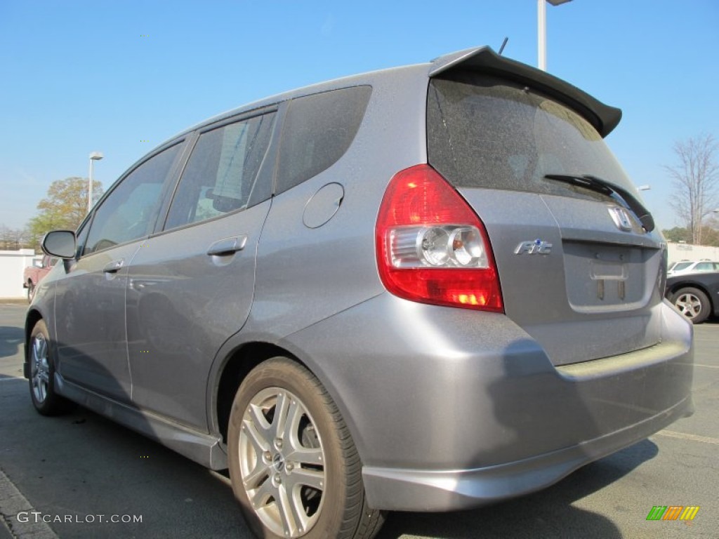 2008 Fit Sport - Storm Silver Metallic / Black/Grey photo #2