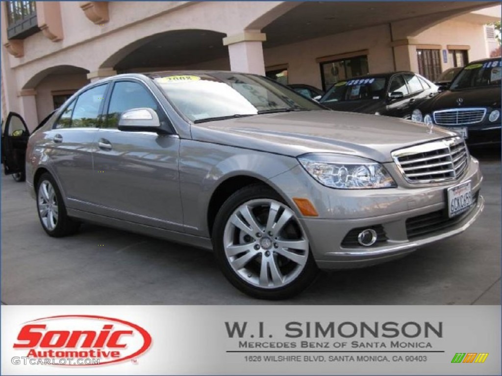 2008 C 300 Luxury - Pewter Metallic / Savanna/Cashmere photo #1