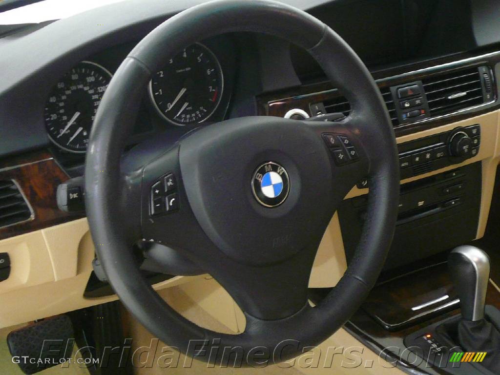 2006 3 Series 330i Sedan - Jet Black / Beige photo #17