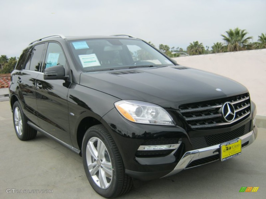 2012 ML 350 4Matic - Black / Black photo #1