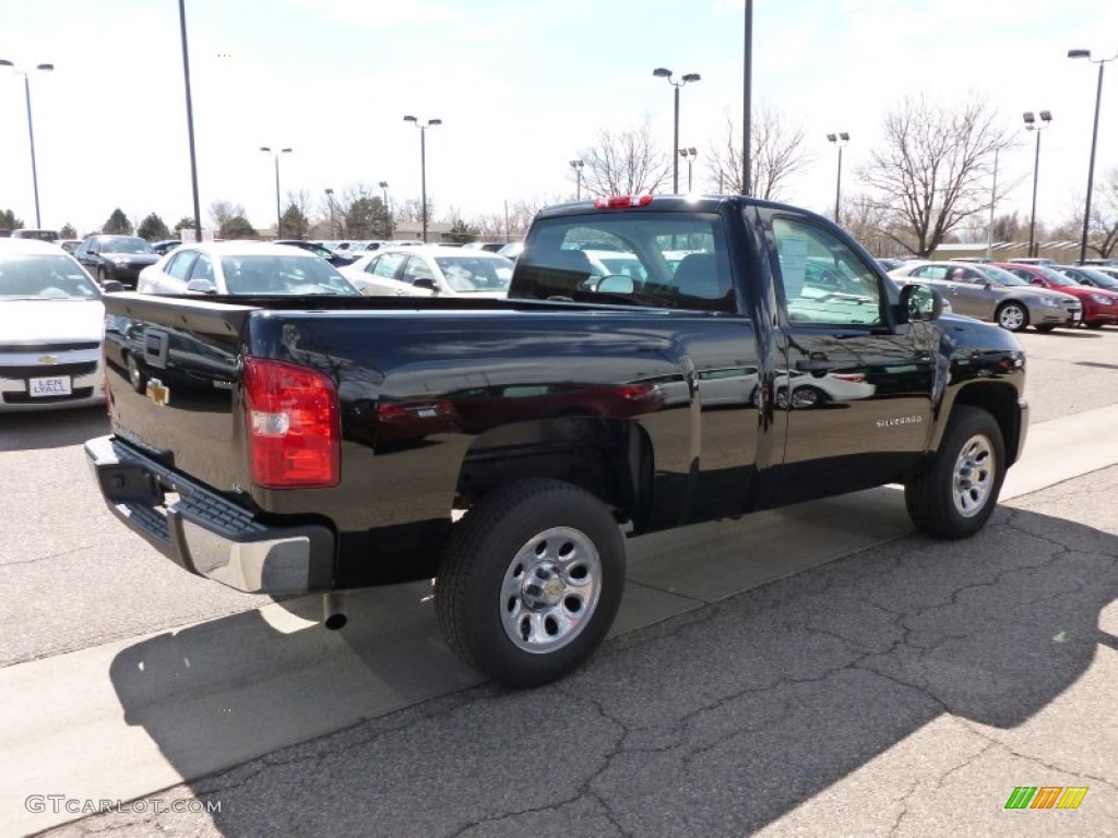 2011 Silverado 1500 LS Regular Cab - Black / Dark Titanium photo #4