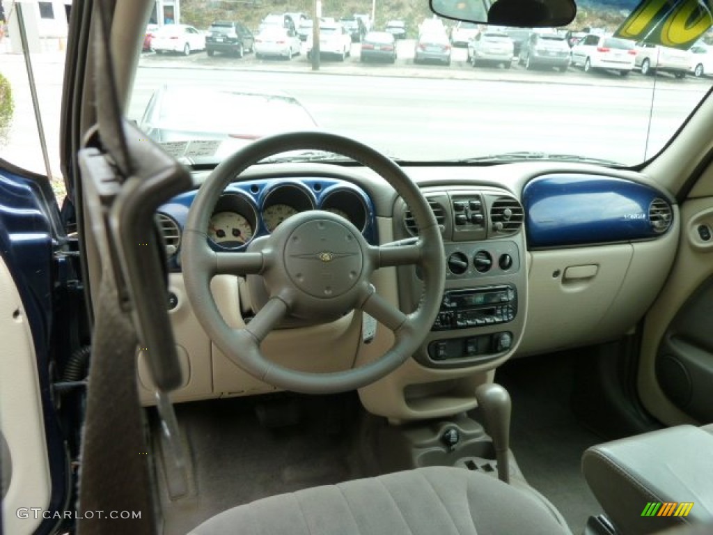 2001 PT Cruiser  - Patriot Blue Pearl / Taupe/Pearl Beige photo #10