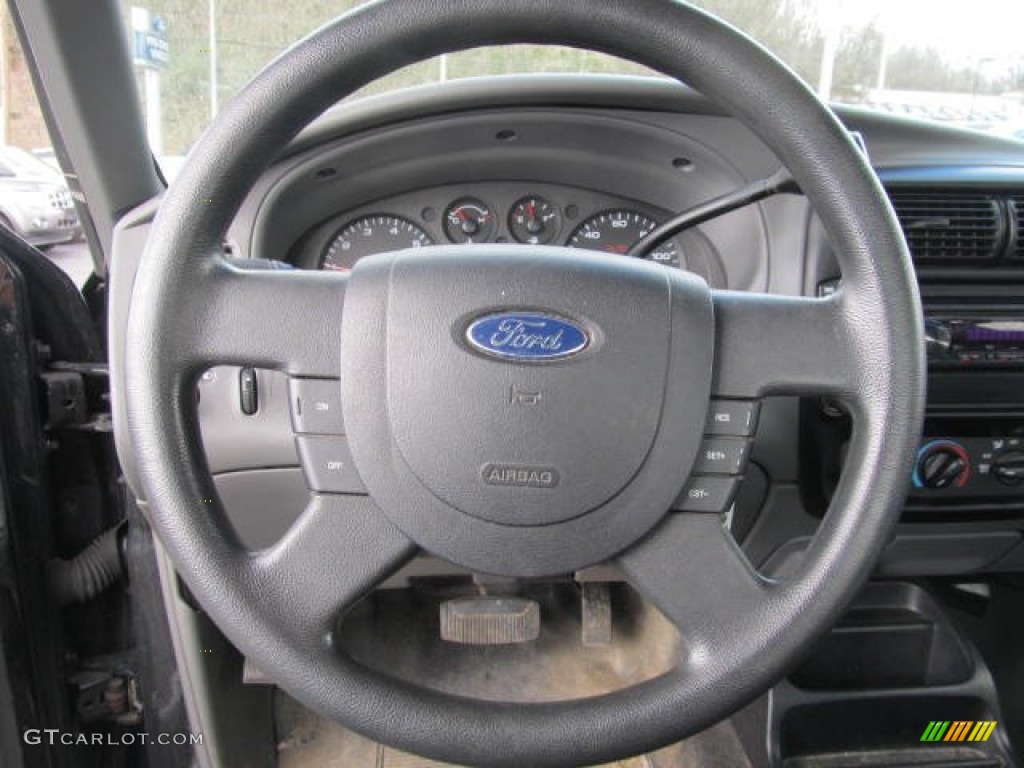 2006 Ford Ranger XLT SuperCab 4x4 Medium Dark Flint Steering Wheel Photo #62595281