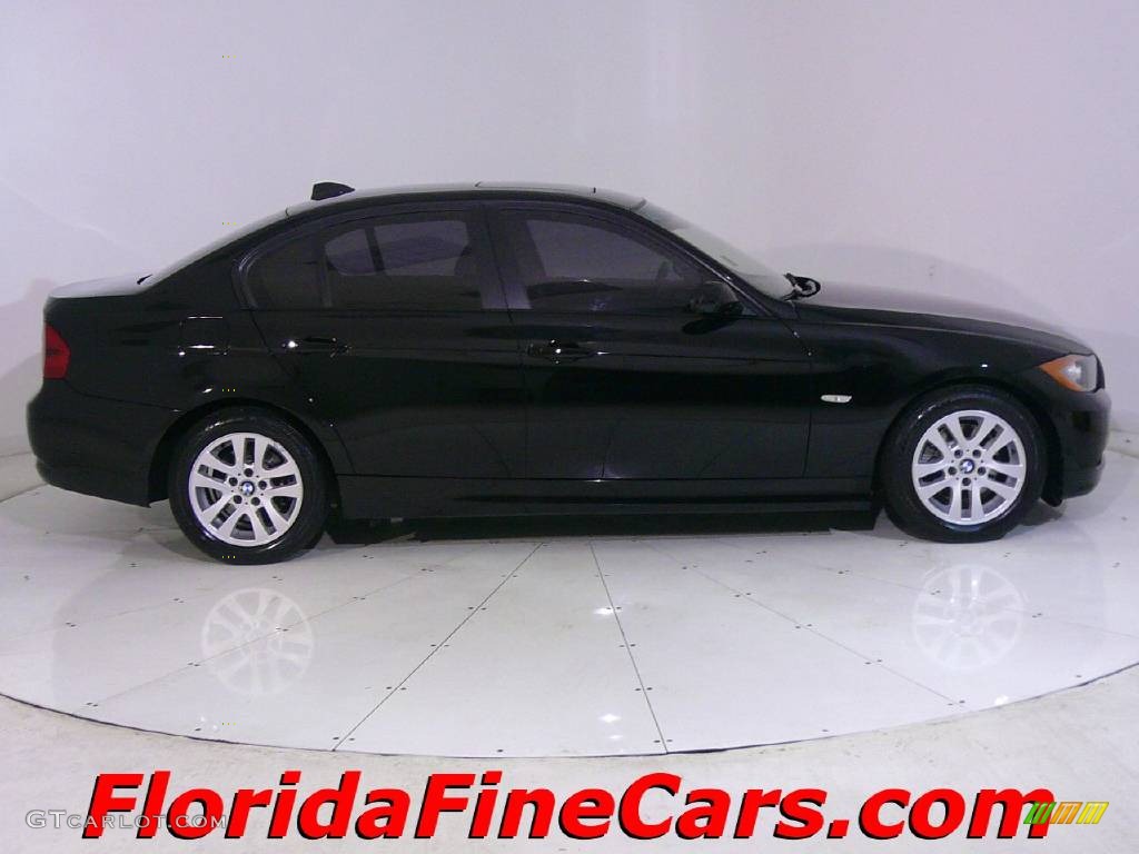 2006 3 Series 325i Sedan - Jet Black / Black photo #4