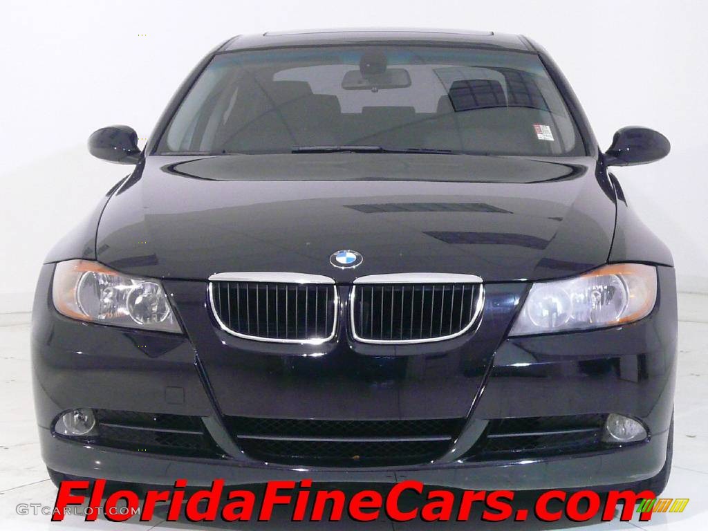 2006 3 Series 325i Sedan - Jet Black / Black photo #5