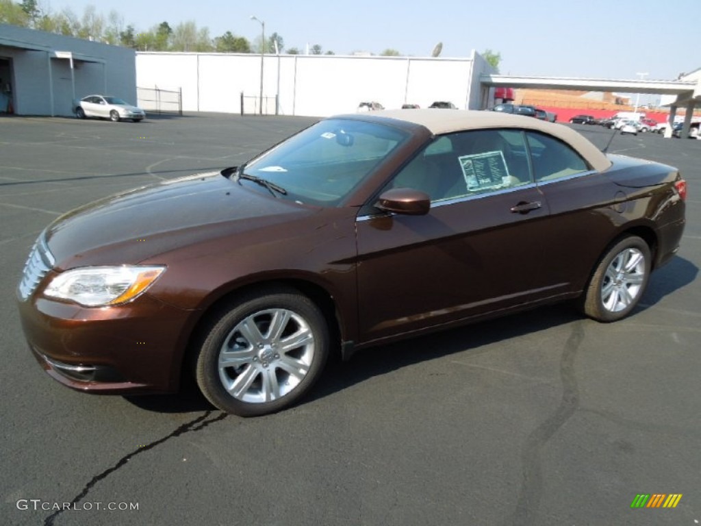 Deep Auburn Pearl 2012 Chrysler 200 Touring Convertible Exterior Photo #62596853