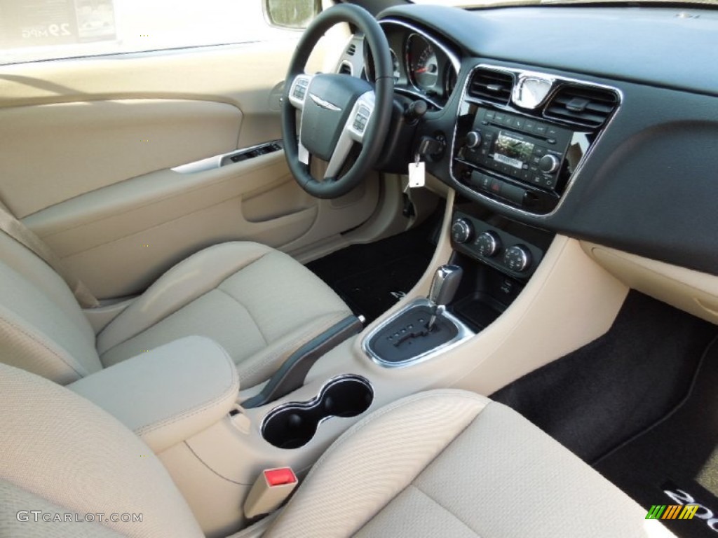 Black Interior 2012 Chrysler 200 Touring Convertible Photo #62597026