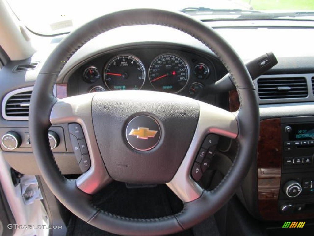 2012 Chevrolet Tahoe LS 4x4 Ebony Steering Wheel Photo #62597881