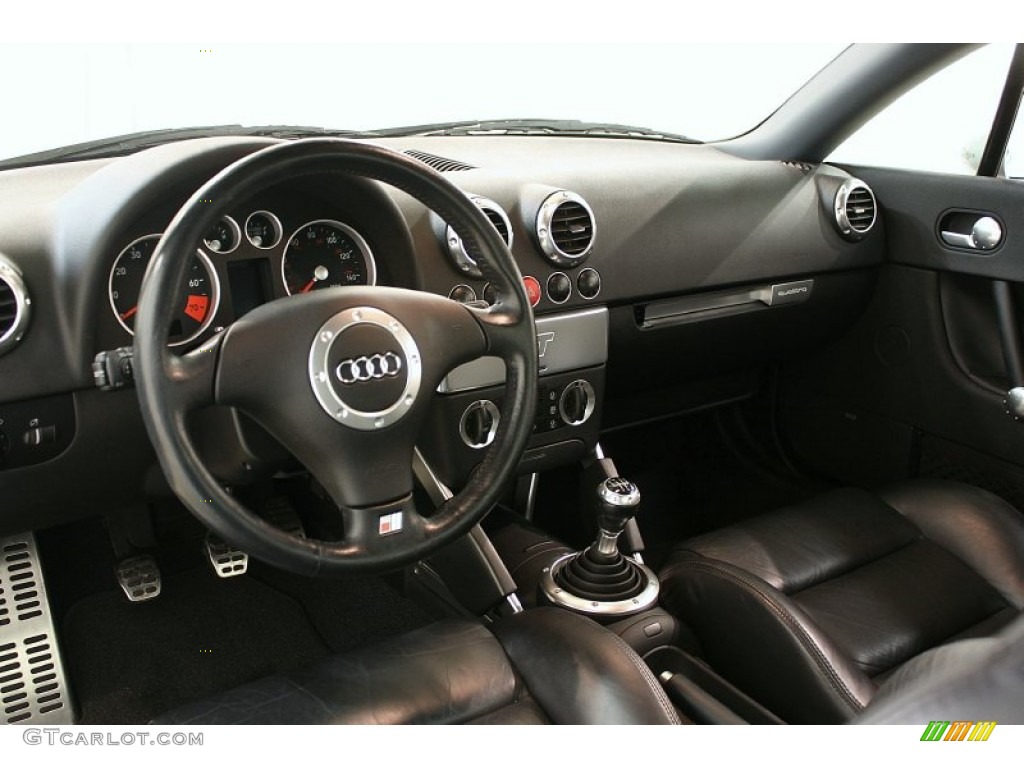 2001 Audi TT 1.8T quattro Coupe Ebony Black Dashboard Photo #62597897