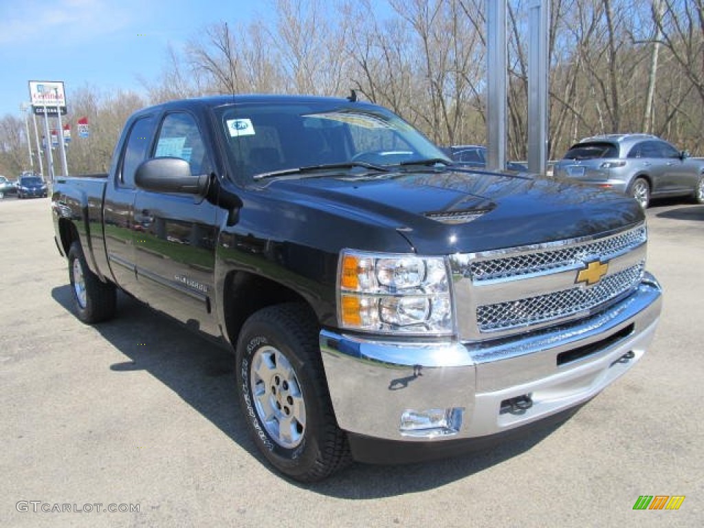 2012 Silverado 1500 LT Extended Cab 4x4 - Black / Ebony photo #5