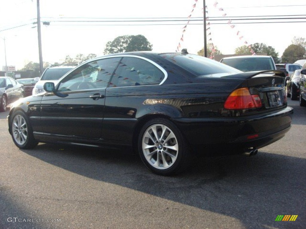 2004 3 Series 330i Coupe - Jet Black / Sand photo #4