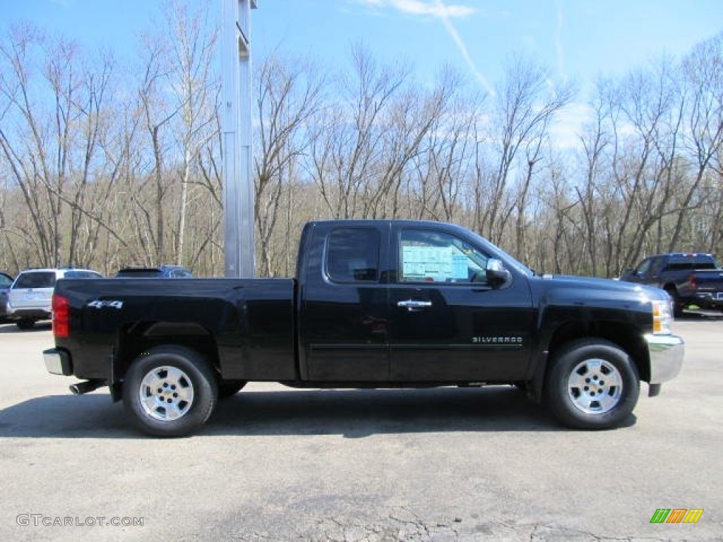 2012 Silverado 1500 LT Extended Cab 4x4 - Black / Ebony photo #4