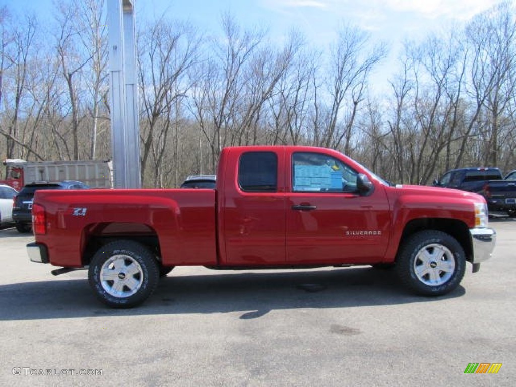 2012 Silverado 1500 LT Extended Cab 4x4 - Victory Red / Ebony photo #4