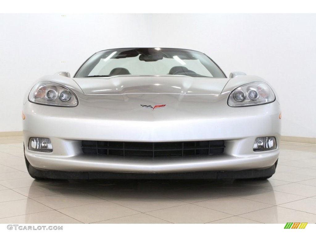2007 Corvette Convertible - Machine Silver Metallic / Ebony photo #4