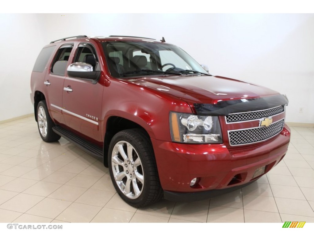 Red Jewel 2009 Chevrolet Tahoe LTZ 4x4 Exterior Photo #62600114