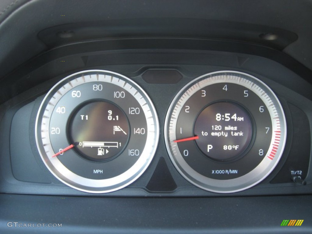 2012 Volvo S80 T6 AWD Inscription Gauges Photo #62600341