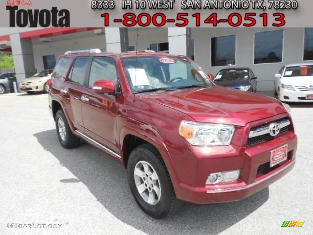 2011 4Runner SR5 4x4 - Salsa Red Pearl / Sand Beige photo #1