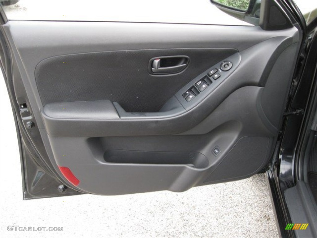 2009 Elantra SE Sedan - Black Pearl / Black photo #11
