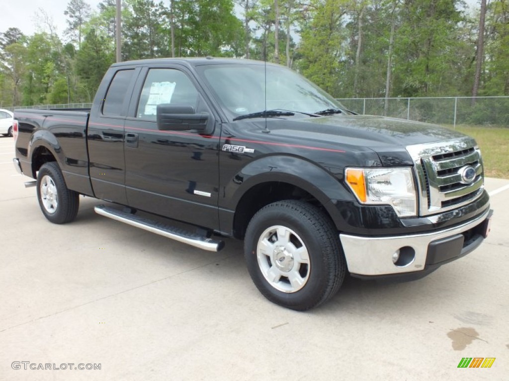 2011 F150 XLT SuperCab - Ebony Black / Pale Adobe photo #1