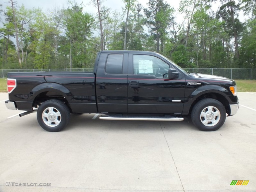 2011 F150 XLT SuperCab - Ebony Black / Pale Adobe photo #2