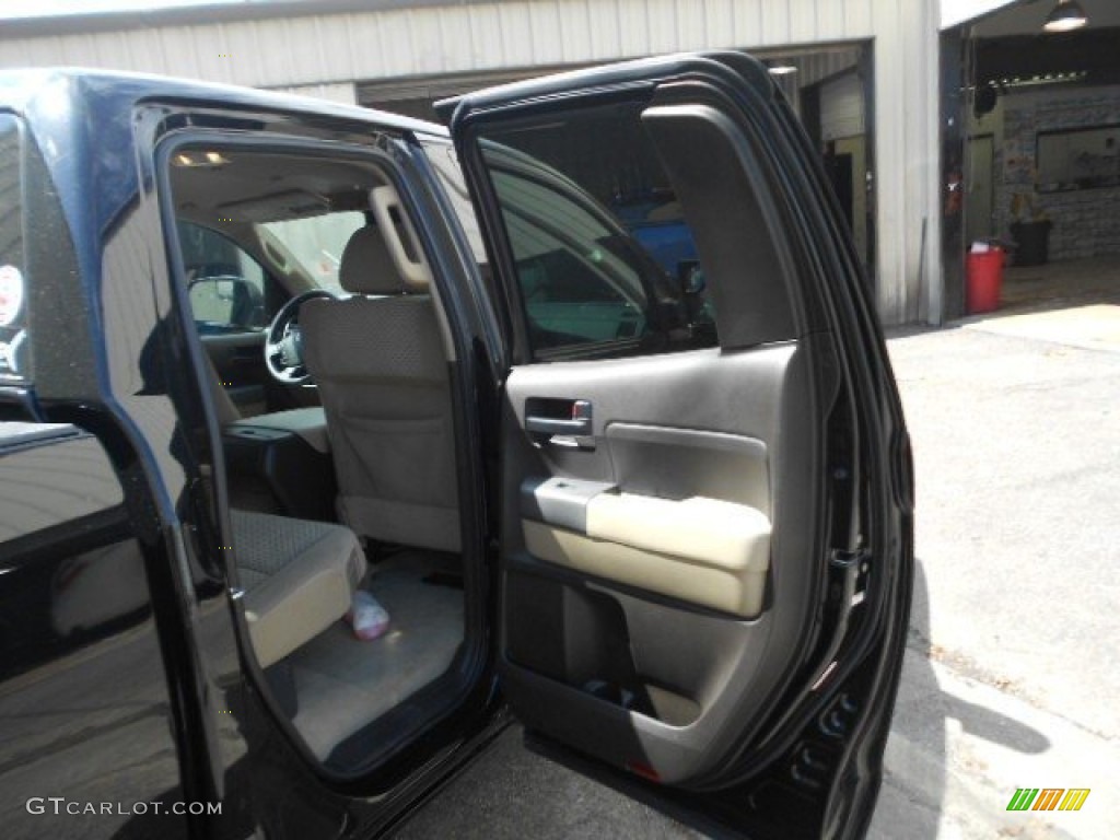 2010 Tundra TRD Double Cab 4x4 - Black / Sand Beige photo #16