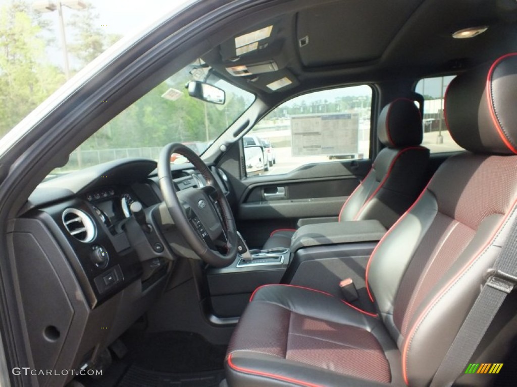 FX Sport Appearance Black/Red Interior 2012 Ford F150 FX4 SuperCrew 4x4 Photo #62601821