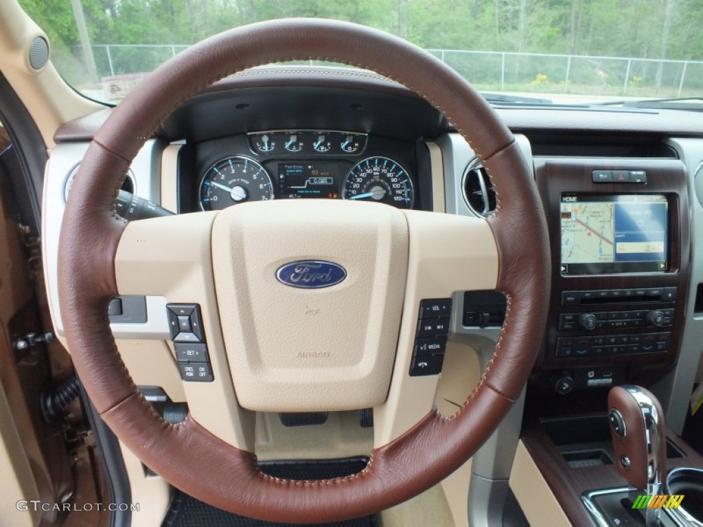 2012 F150 King Ranch SuperCrew 4x4 - Golden Bronze Metallic / King Ranch Chaparral Leather photo #17