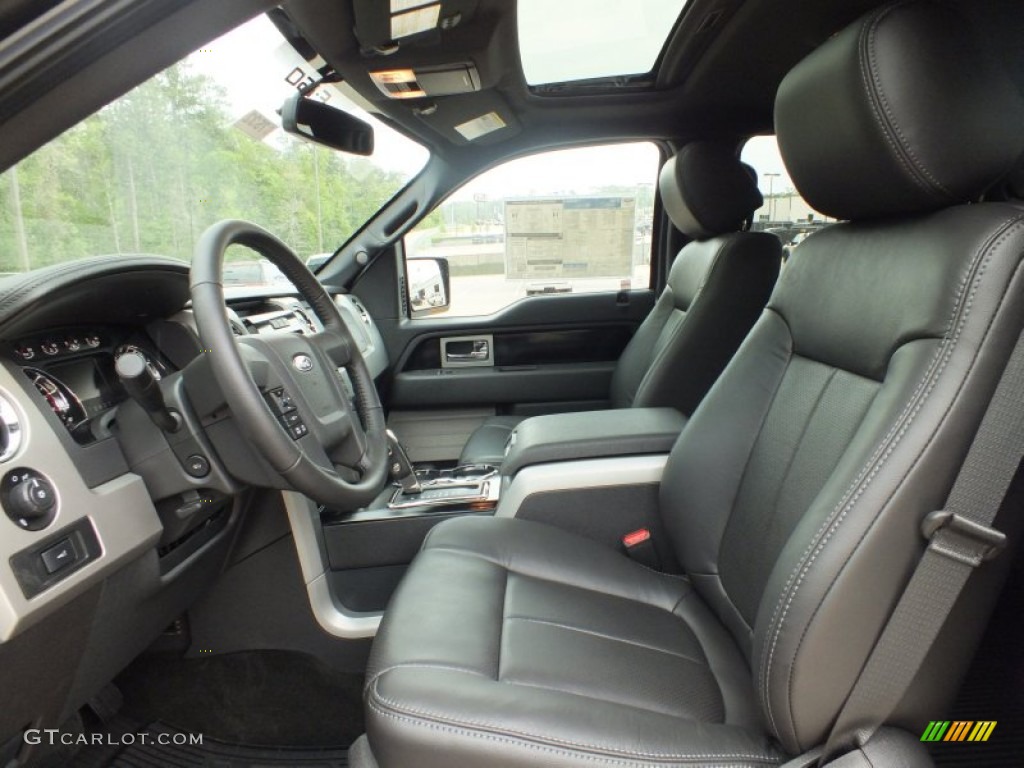 Black Interior 2012 Ford F150 FX4 SuperCrew 4x4 Photo #62602316