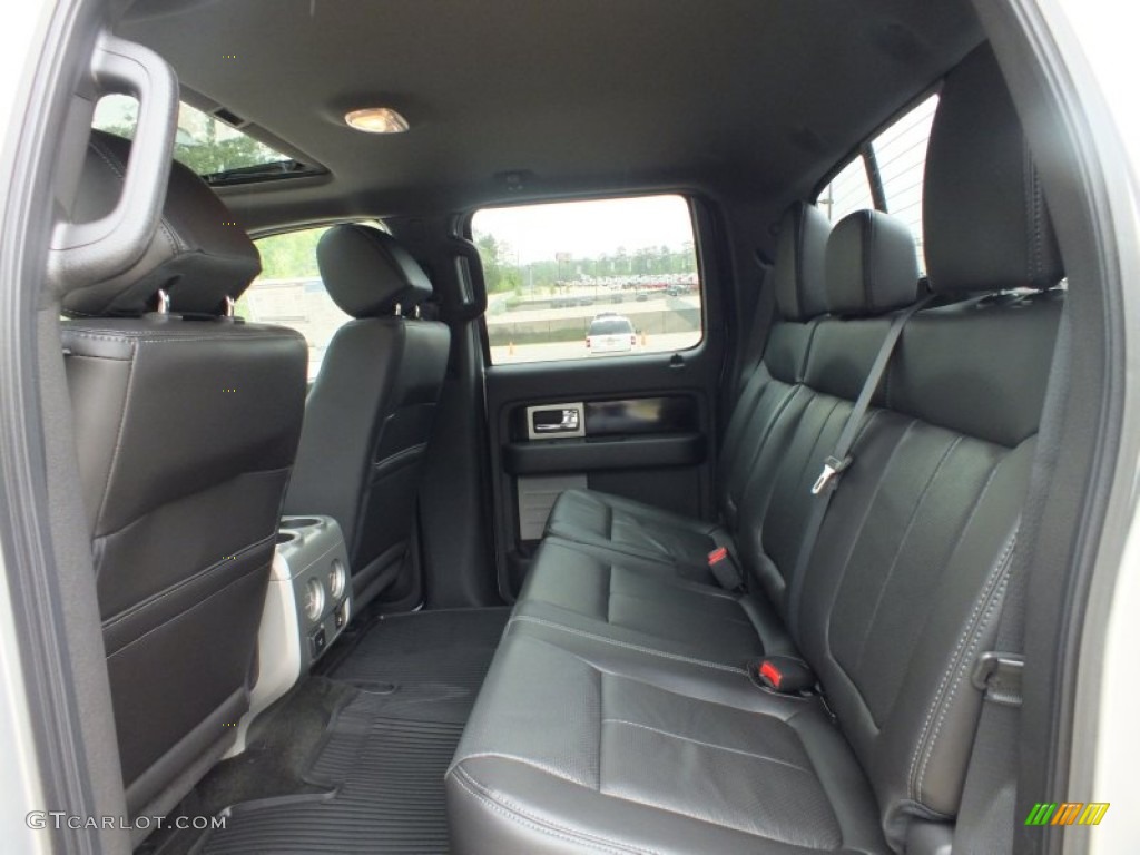 Black Interior 2012 Ford F150 FX4 SuperCrew 4x4 Photo #62602325