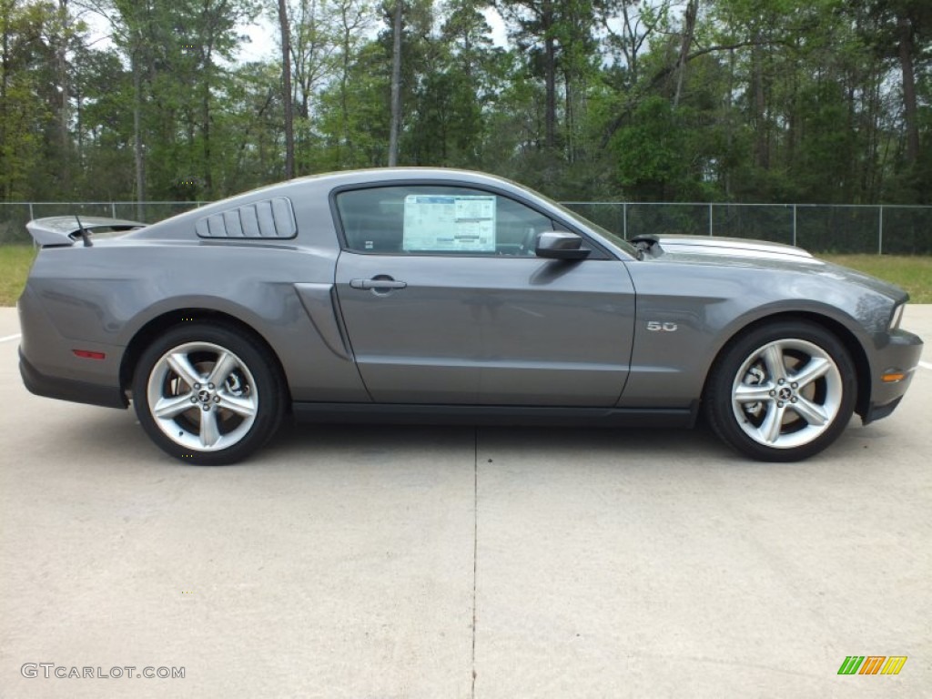 2012 Mustang GT Premium Coupe - Sterling Gray Metallic / Charcoal Black photo #2
