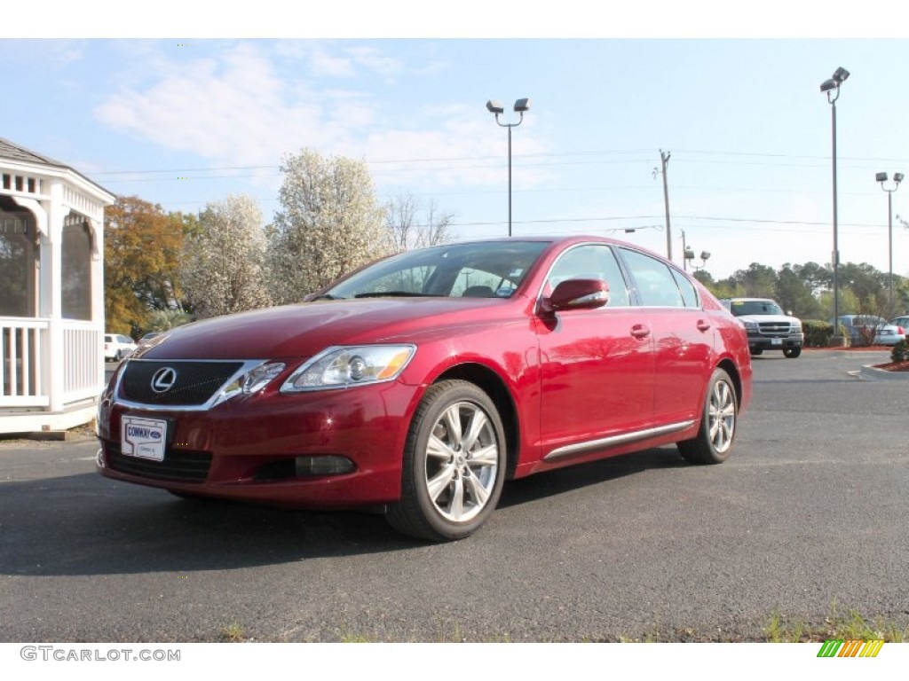 2008 GS 350 AWD - Matador Red Mica / Black photo #1