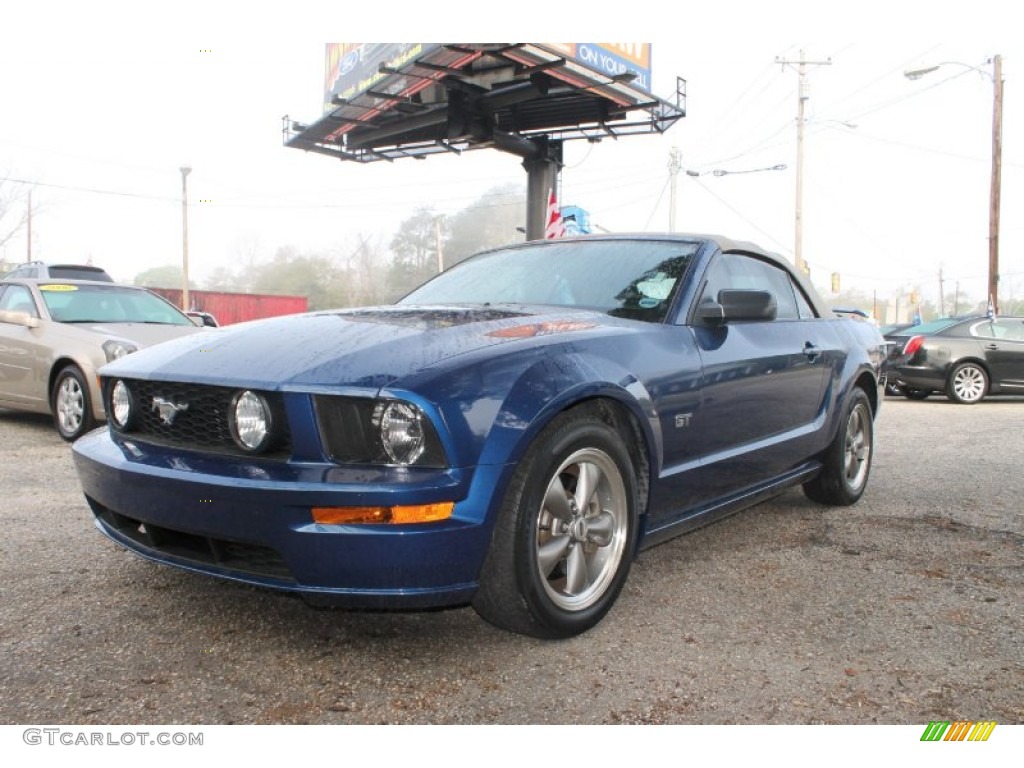 2006 Mustang GT Premium Convertible - Vista Blue Metallic / Light Parchment photo #1