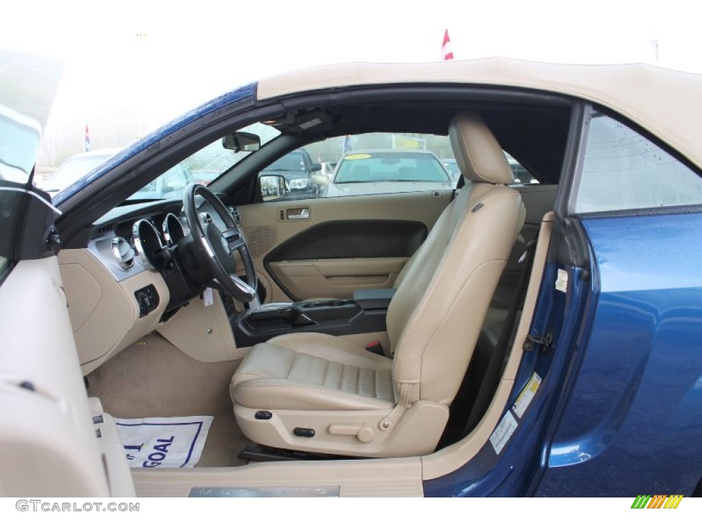 2006 Mustang GT Premium Convertible - Vista Blue Metallic / Light Parchment photo #12