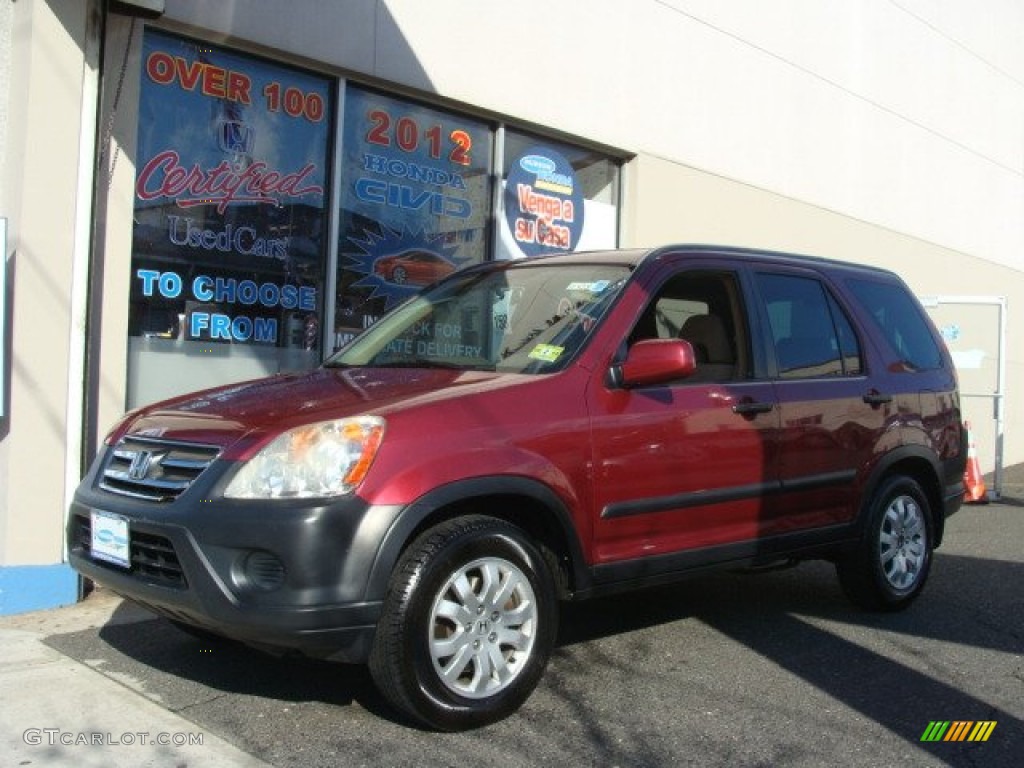 2005 CR-V EX 4WD - Redondo Red Pearl / Ivory photo #1