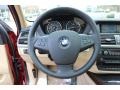 Sand Beige Nevada Leather Steering Wheel Photo for 2009 BMW X5 #62606192