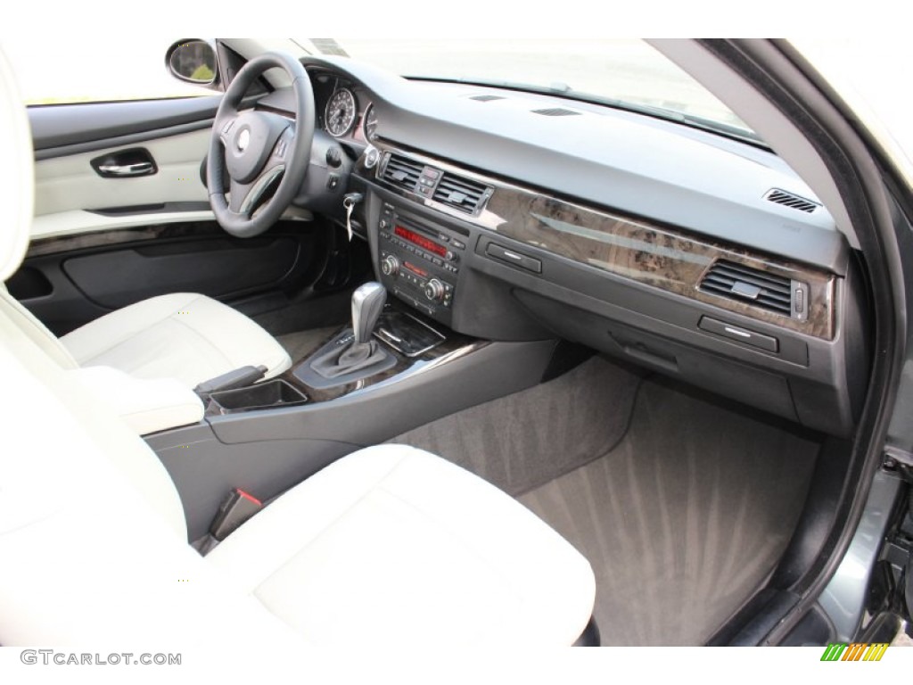 2009 BMW 3 Series 328xi Coupe Oyster Dakota Leather Dashboard Photo #62606925