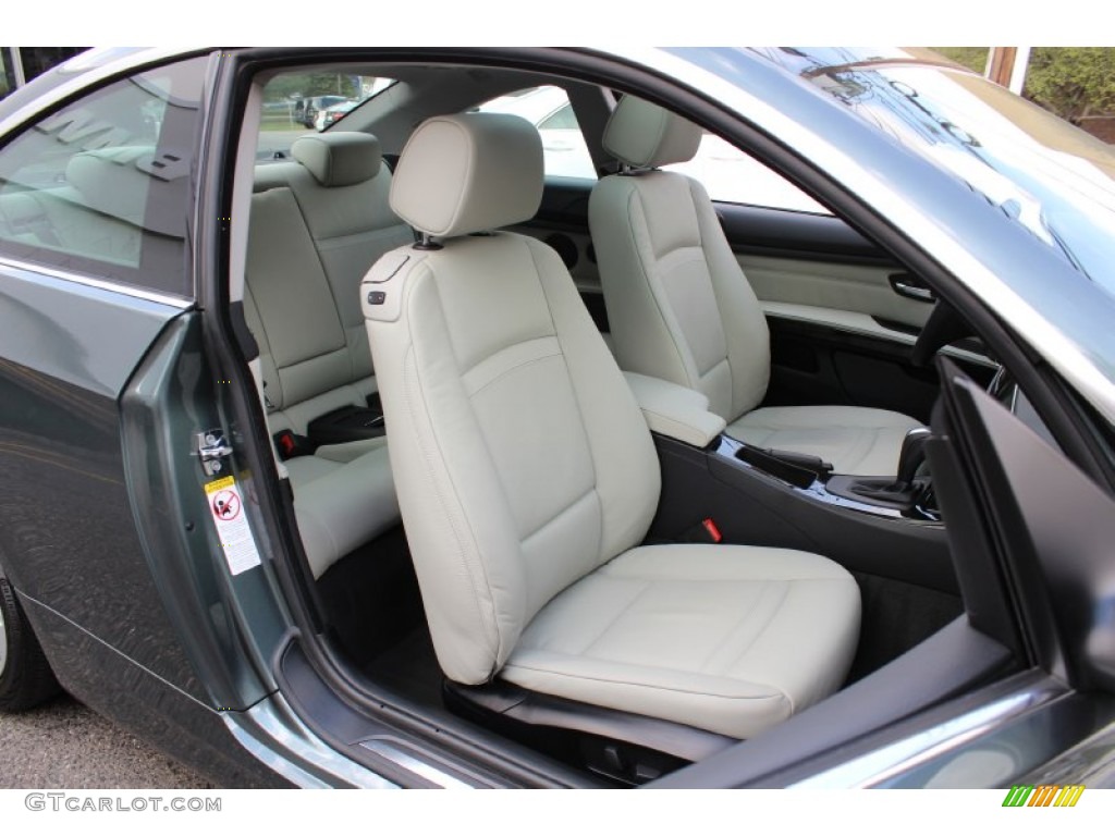 Oyster Dakota Leather Interior 2009 BMW 3 Series 328xi Coupe Photo #62606948