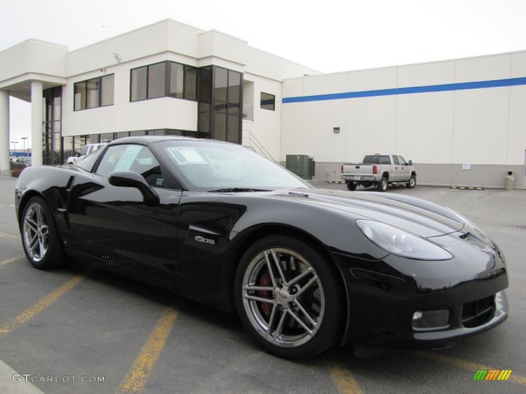 2008 Corvette Z06 - Black / Ebony photo #1