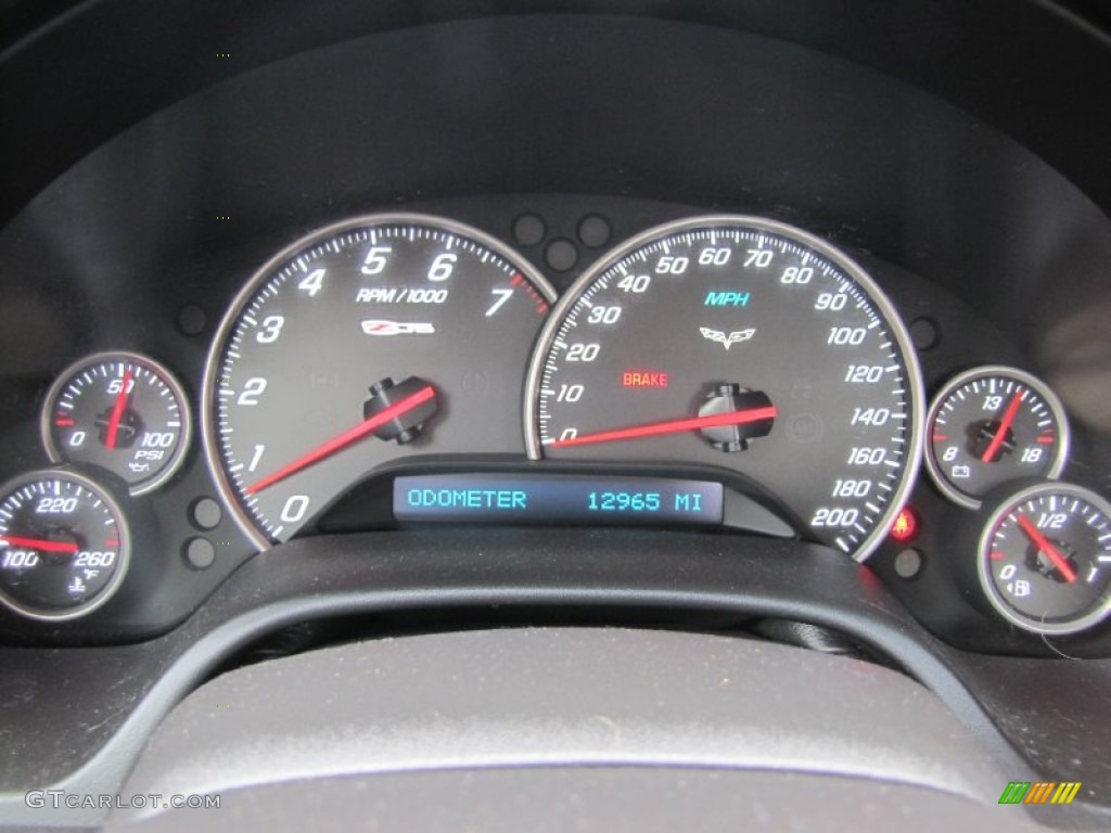 2008 Chevrolet Corvette Z06 Gauges Photo #62607093