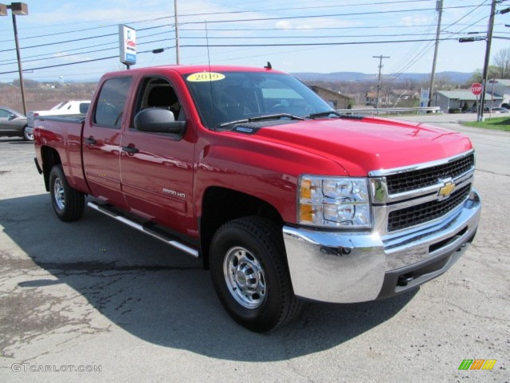 2010 Silverado 2500HD LT Crew Cab 4x4 - Victory Red / Ebony photo #11