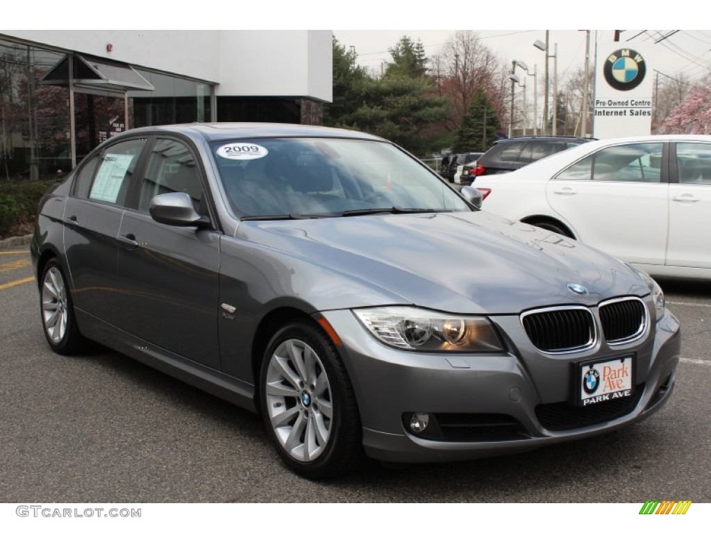 2009 3 Series 328xi Sedan - Space Grey Metallic / Black photo #3