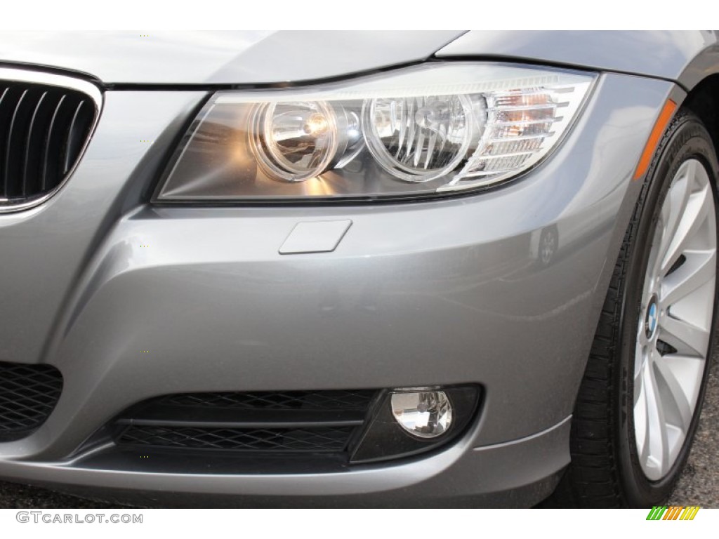 2009 3 Series 328xi Sedan - Space Grey Metallic / Black photo #30