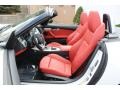 Coral Red Kansas Leather Front Seat Photo for 2009 BMW Z4 #62608630