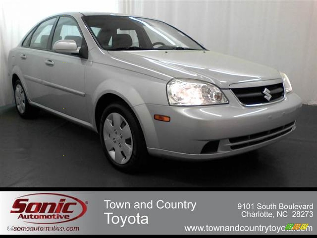 2007 Forenza Sedan - Titanium Silver Metallic / Grey photo #1