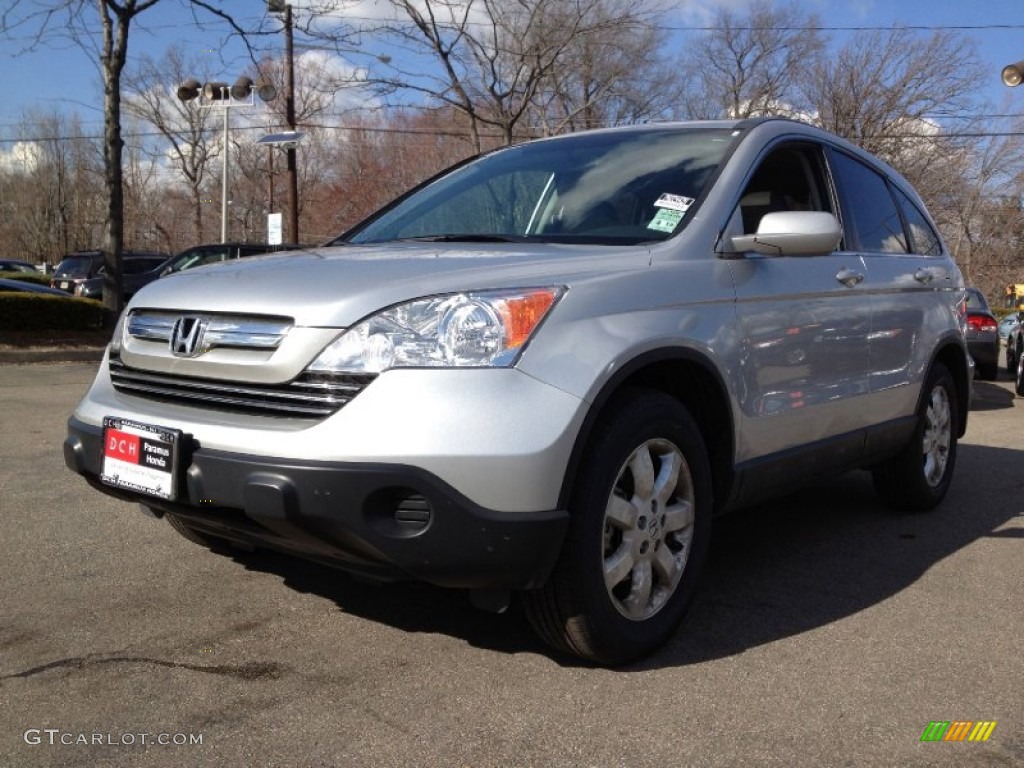 2009 CR-V EX-L 4WD - Alabaster Silver Metallic / Gray photo #5