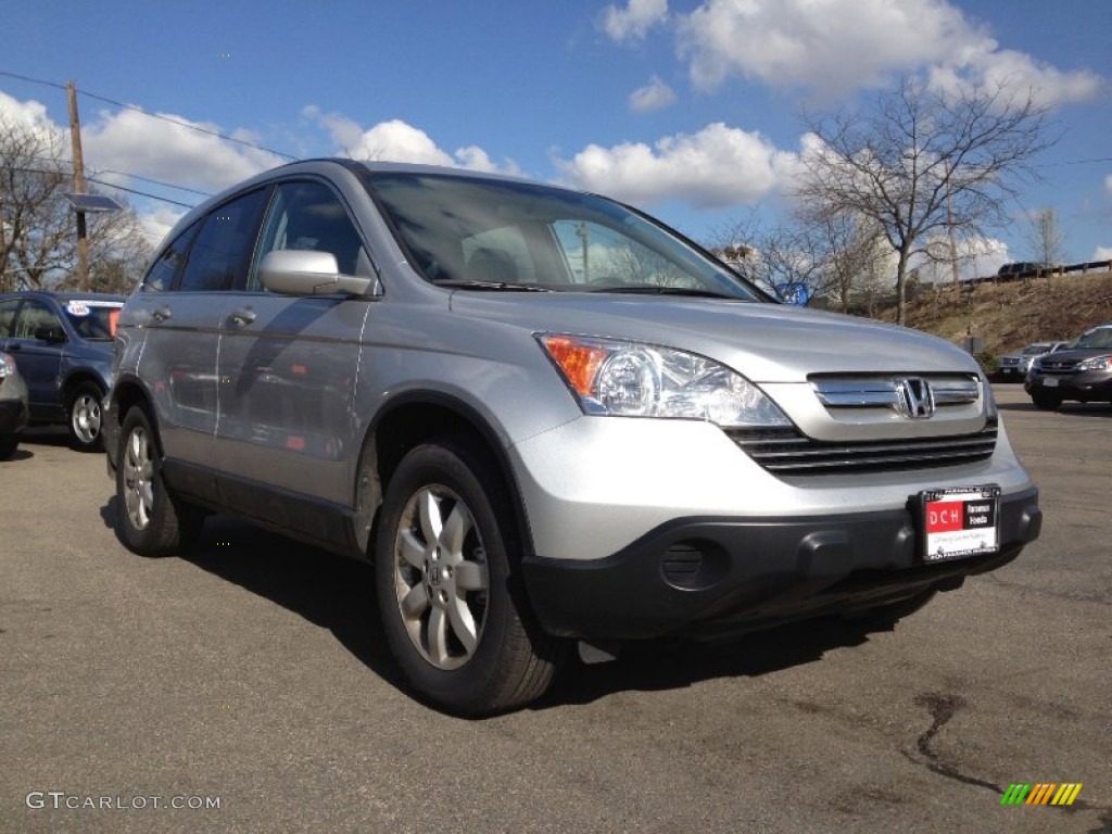 2009 CR-V EX-L 4WD - Alabaster Silver Metallic / Gray photo #7